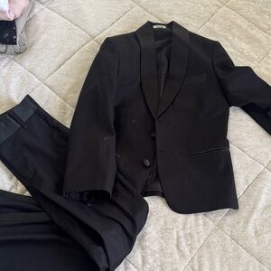 Boys Calvin Klein black suit size 8